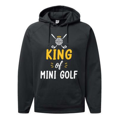 King of Mini Golf Performance Fleece Hoodie