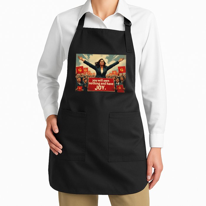 Kamunist Own Nothing And Have Joy Stop The Kammunism Harris Full-Length Apron With Pockets