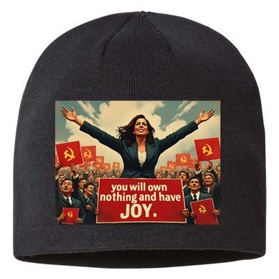 Kamunist Own Nothing And Have Joy Stop The Kammunism Harris Sustainable Beanie