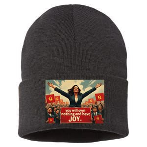 Kamunist Own Nothing And Have Joy Stop The Kammunism Harris Sustainable Knit Beanie