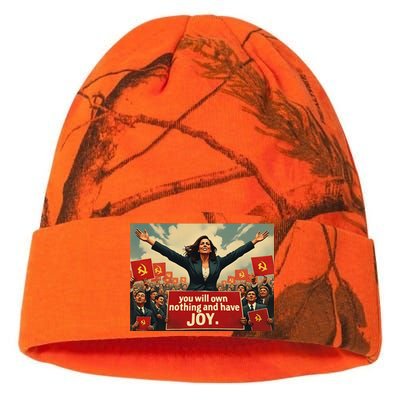 Kamunist Own Nothing And Have Joy Stop The Kammunism Harris Kati Licensed 12" Camo Beanie