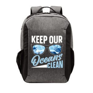 Keep Our Oceans Clean Ocean Protection Sea Protect Save Gift Vector Backpack