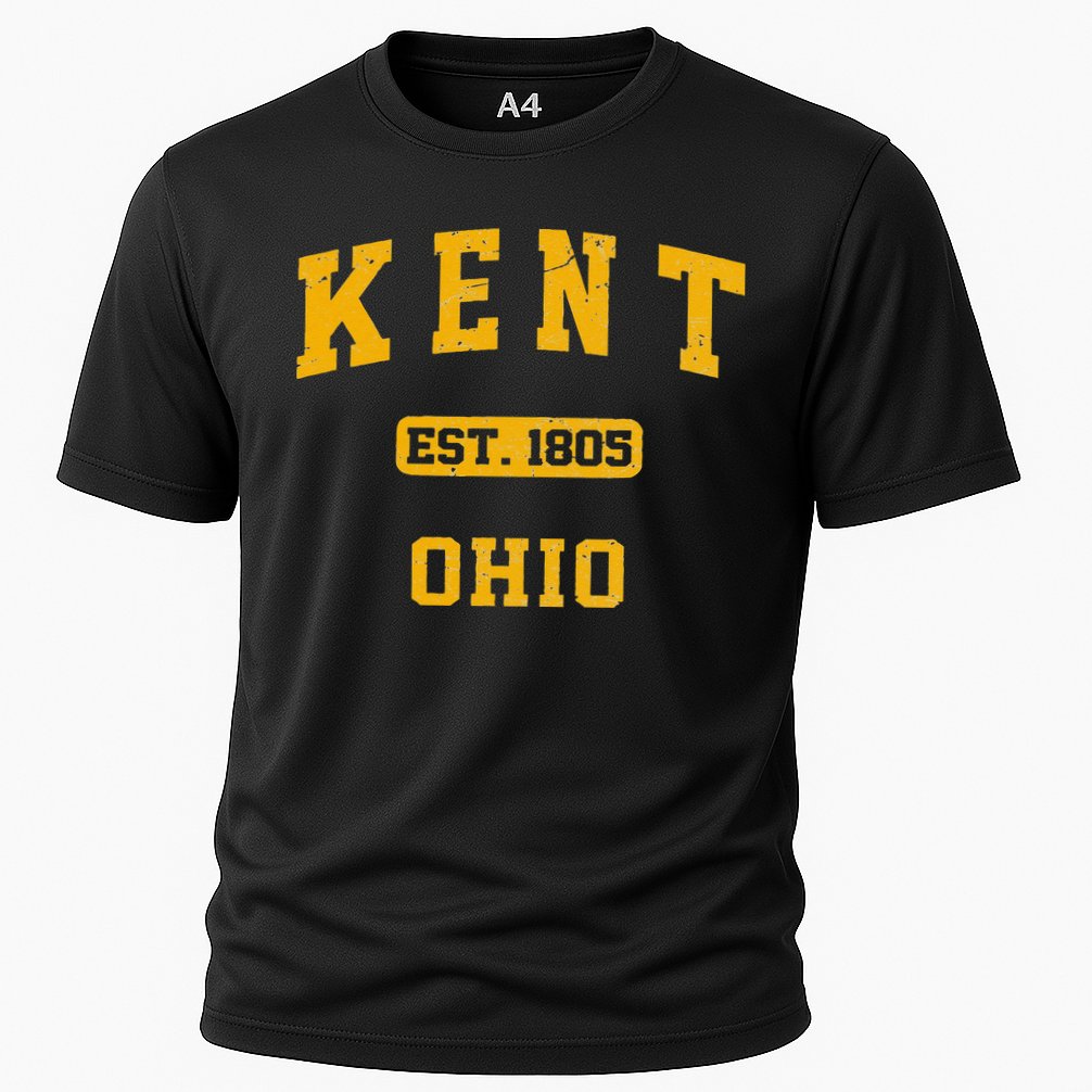 Kent Ohio OH Vintage State Athletic Style Cooling Performance Crew T-Shirt