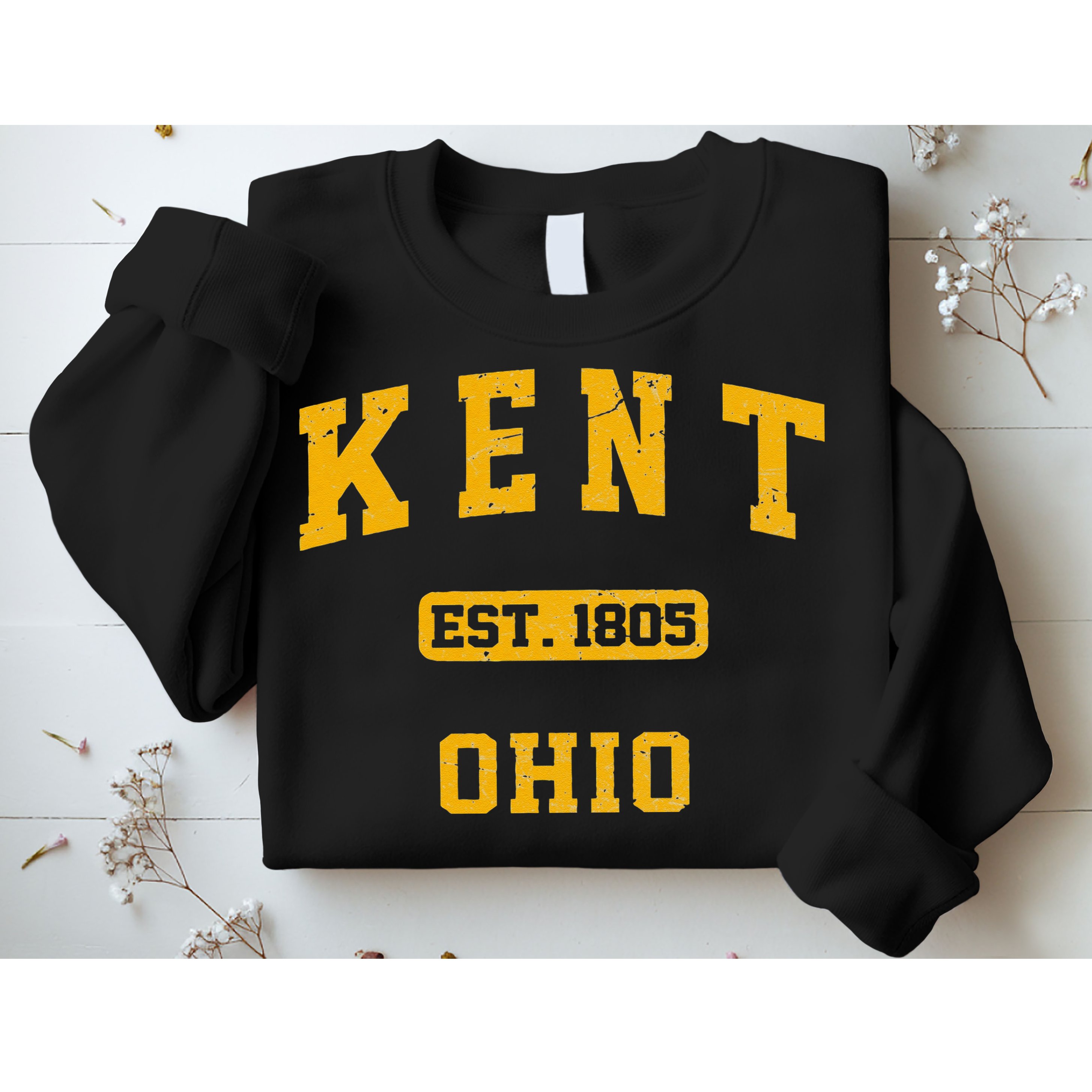 Kent Ohio OH Vintage State Athletic Style Sweatshirt