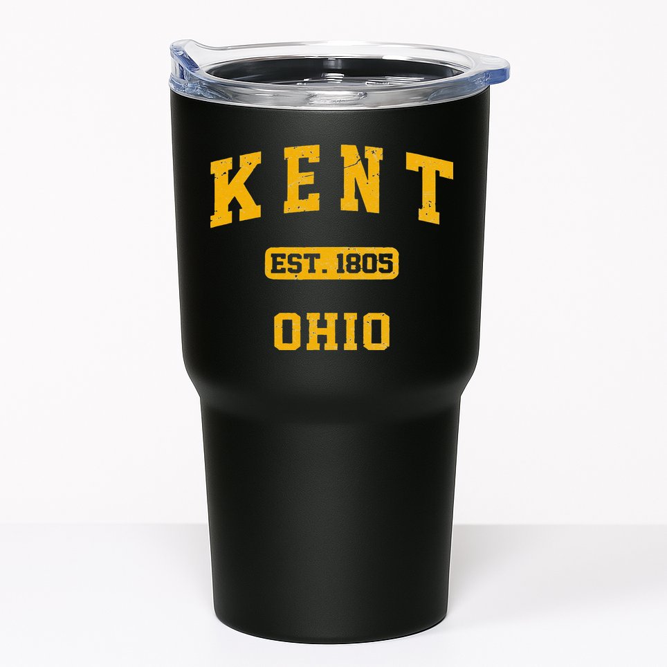 Kent Ohio OH Vintage State Athletic Style Tumbler