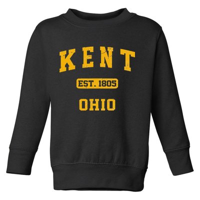 Kent Ohio OH Vintage State Athletic Style Toddler Sweatshirt