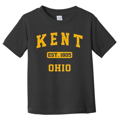 Kent Ohio OH Vintage State Athletic Style Toddler T-Shirt