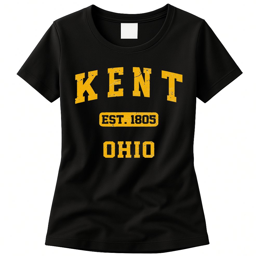 Kent Ohio OH Vintage State Athletic Style Womens T-Shirt