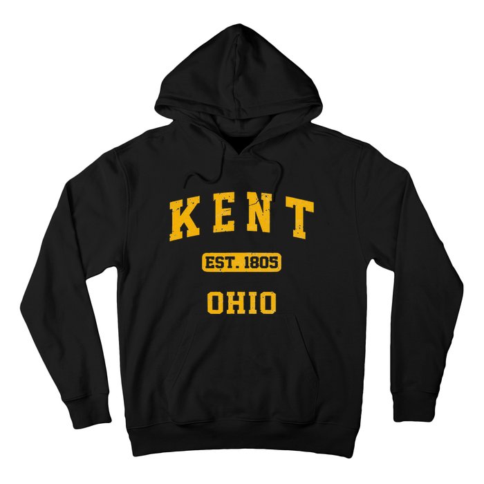 Kent Ohio OH Vintage State Athletic Style Hoodie