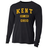 Kent Ohio OH Vintage State Athletic Style Cooling Performance Long Sleeve Crew