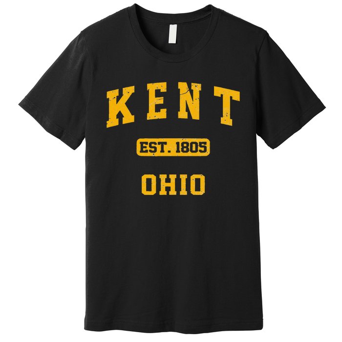 Kent Ohio OH Vintage State Athletic Style Premium T-Shirt