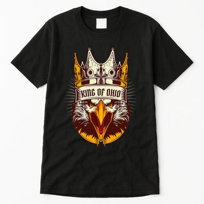 King Of Ohio Ironic Meme Brainrot Trendy Rizz Quote Tall T-Shirt