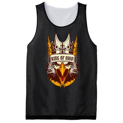 King Of Ohio Ironic Meme Brainrot Trendy Rizz Quote Mesh Reversible Basketball Jersey Tank