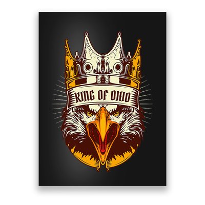 King Of Ohio Ironic Meme Brainrot Trendy Rizz Quote Poster