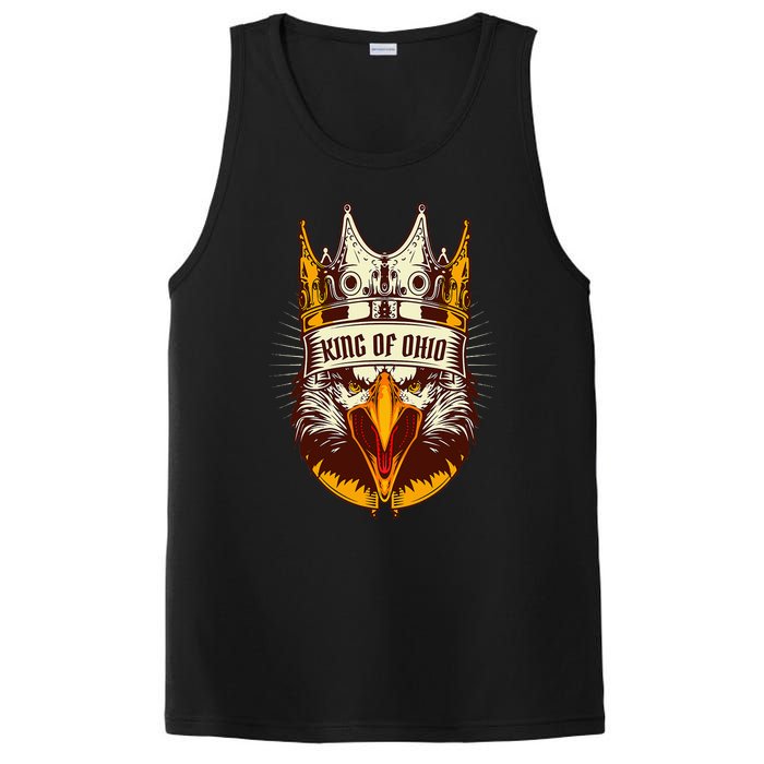 King Of Ohio Ironic Meme Brainrot Trendy Rizz Quote PosiCharge Competitor Tank