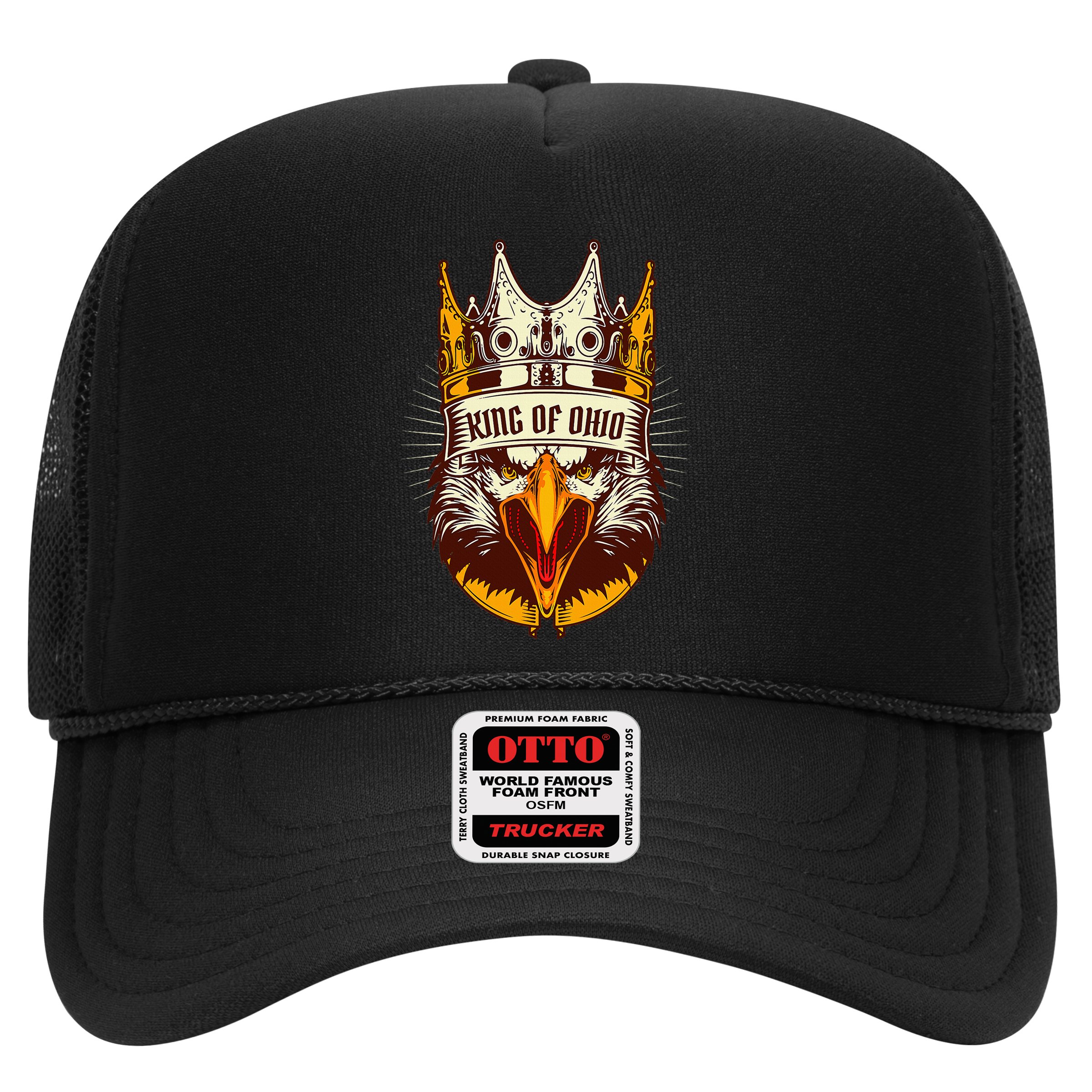 King Of Ohio Ironic Meme Brainrot Trendy Rizz Quote Hat