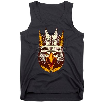 King Of Ohio Ironic Meme Brainrot Trendy Rizz Quote Tank Top