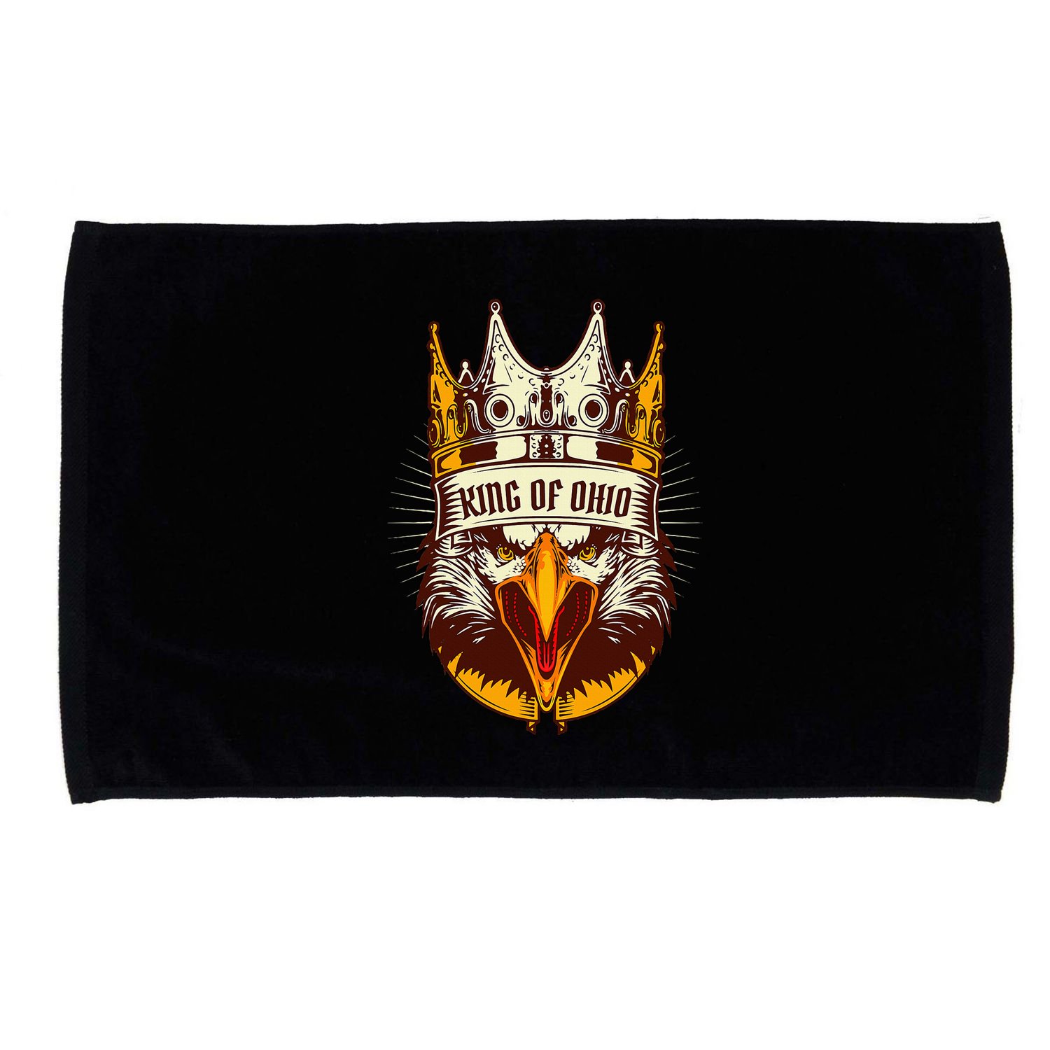 King Of Ohio Ironic Meme Brainrot Trendy Rizz Quote Microfiber Hand Towel