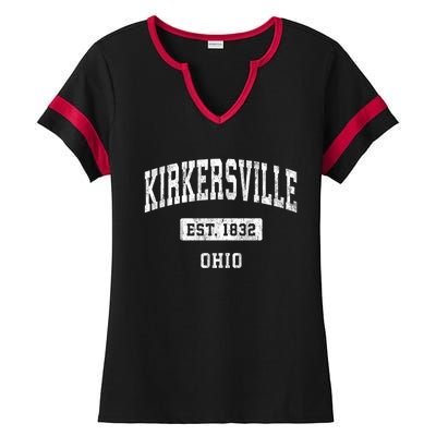 Kirkersville Ohio Oh Vintage Sports Established Design Ladies Halftime Notch Neck Tee