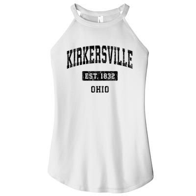 Kirkersville Ohio Oh Vintage Sports Established Design Women's Perfect Tri Rocker Tank