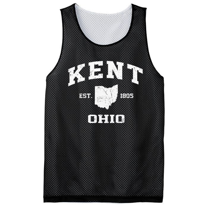 Kent Ohio OH Vintage State Athletic Style Mesh Reversible Basketball Jersey Tank