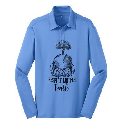 Keep Our Planet Clean Respect Mother Earth Environtal Great Gift Silk Touch Performance Long Sleeve Polo