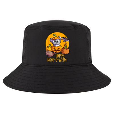 Koala On Pumpkin Witch Hat Pumpkin Face Halloween Koala Cool Comfort Performance Bucket Hat