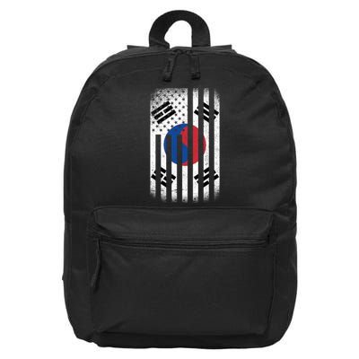 Vintage Korean Flag 16 in Basic Backpack