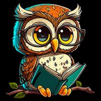 Kawaii Owl Reads Book Reading Bookworm Library Book Impact Tech Backpack