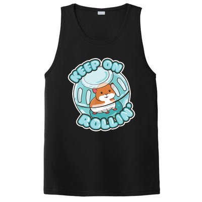 Keep On Rolling Cute Hamster Hammy Owner Pet Lover Gift PosiCharge Competitor Tank