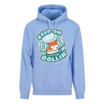 Keep On Rolling Cute Hamster Hammy Owner Pet Lover Gift Unisex Surf Hoodie