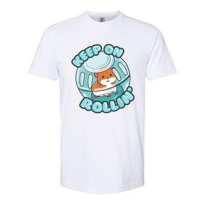 Keep On Rolling Cute Hamster Hammy Owner Pet Lover Gift Softstyle CVC T-Shirt