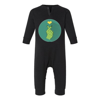 Korean Heart Zombie Infant Fleece One Piece