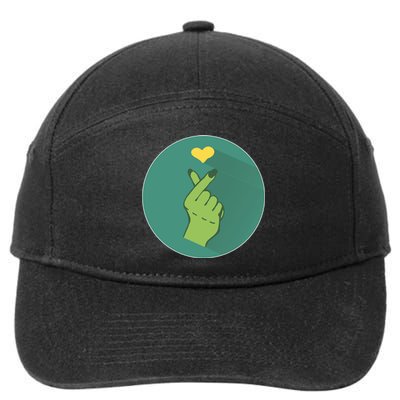 Korean Heart Zombie 7-Panel Snapback Hat