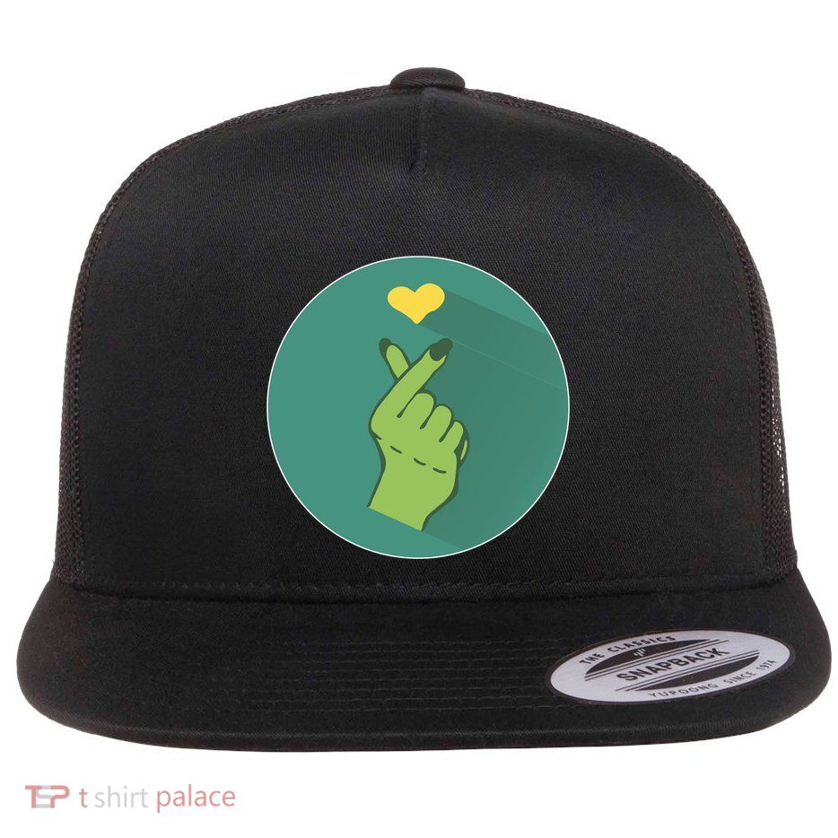 Korean Heart Zombie Flatbill Hat