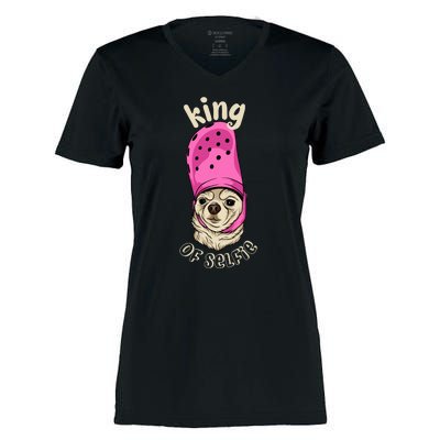 King Of Selfie Women's Momentum V-Neck T-Shirt