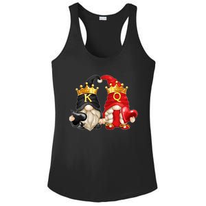 King Of Spades And Queen Of Hearts Valentines Day Gnomes Meaningful Gift Ladies PosiCharge Competitor Racerback Tank