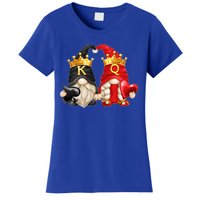 King Of Spades And Queen Of Hearts Valentines Day Gnomes Meaningful Gift Women's T-Shirt