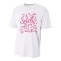 Kids Oh Snaps Its My Sisters Birthday Cute Birthday Sister Baby Youth Performance Sprint T-Shirt