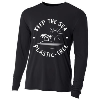 Keep Our Sea Plastic Free Ecogiftfriendly Ocean Fan Gift Cooling Performance Long Sleeve Crew