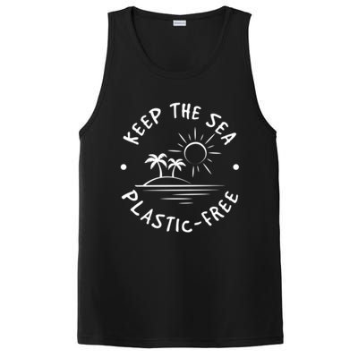 Keep Our Sea Plastic Free Ecogiftfriendly Ocean Fan Gift PosiCharge Competitor Tank