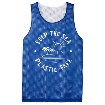 Keep Our Sea Plastic Free Ecogiftfriendly Ocean Fan Gift Mesh Reversible Basketball Jersey Tank