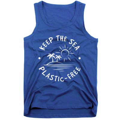 Keep Our Sea Plastic Free Ecogiftfriendly Ocean Fan Gift Tank Top