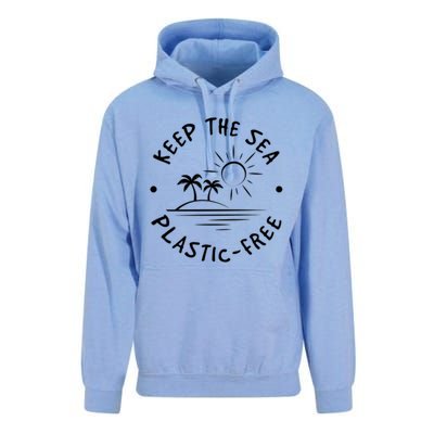 Keep Our Sea Plastic Free Ecogiftfriendly Ocean Fan Gift Unisex Surf Hoodie