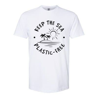 Keep Our Sea Plastic Free Ecogiftfriendly Ocean Fan Gift Softstyle CVC T-Shirt