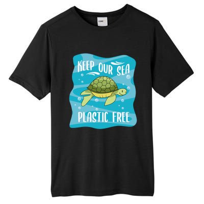 Keep Our Sea Plastic Free Ocean Sea Turtle Great Gift Tall Fusion ChromaSoft Performance T-Shirt