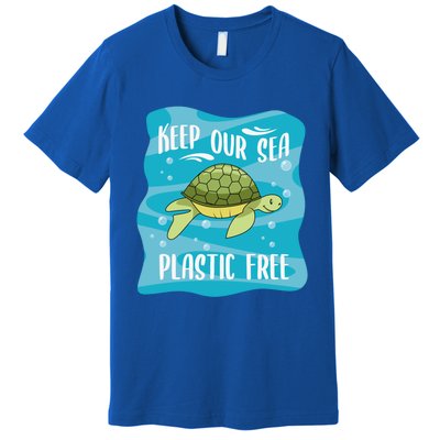 Keep Our Sea Plastic Free Ocean Sea Turtle Great Gift Premium T-Shirt