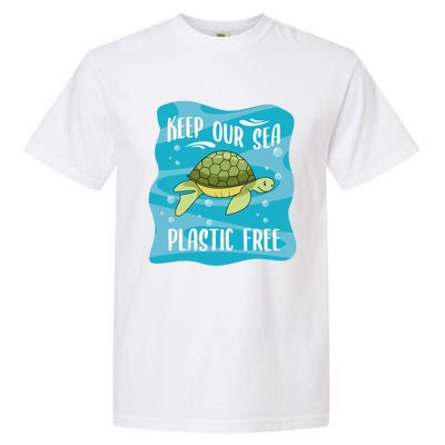 Keep Our Sea Plastic Free Ocean Sea Turtle Great Gift Garment-Dyed Heavyweight T-Shirt