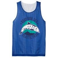 Keep Our Sea Plastic Free Gift Mesh Reversible Basketball Jersey Tank