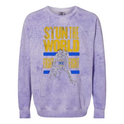 Kevin Owens Stun The World Colorblast Crewneck Sweatshirt